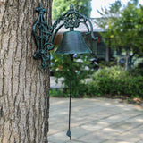 Farmhouse Dinner Bell Wall Mounted Front Gate Bell for Porch Pretty Entrance