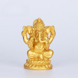 Elephant Nose God Statue Gift Ornament for Backyard Farmhouse Indoor Outdoor Gold