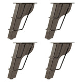 4Pcs Furniture Legs Practical Cabinet Feet for Dresser Desks Kitchen Shelves