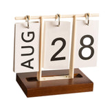 Desk Calendar Gift Reusable Perpetual Calendar for Bookshelf Bedroom Cabinet