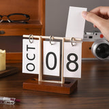 Desk Calendar Gift Reusable Perpetual Calendar for Bookshelf Bedroom Cabinet