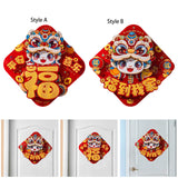 New Year Door Sticker Party Chinese New Year Decoration for Holidays Cabinet Style A