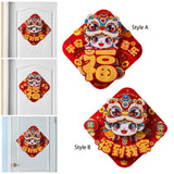 New Year Door Sticker Party Chinese New Year Decoration for Holidays Cabinet Style A