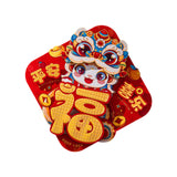 New Year Door Sticker Party Chinese New Year Decoration for Holidays Cabinet Style A