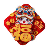 New Year Door Sticker Party Chinese New Year Decoration for Holidays Cabinet Style A