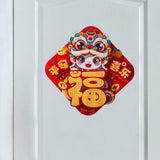 New Year Door Sticker Party Chinese New Year Decoration for Holidays Cabinet Style A