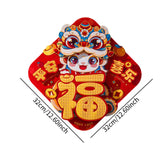 New Year Door Sticker Party Chinese New Year Decoration for Holidays Cabinet Style A