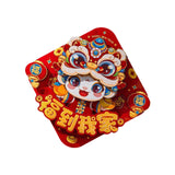 New Year Door Sticker Party Chinese New Year Decoration for Holidays Cabinet Style B