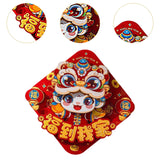 New Year Door Sticker Party Chinese New Year Decoration for Holidays Cabinet Style B