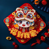 New Year Door Sticker Party Chinese New Year Decoration for Holidays Cabinet Style B