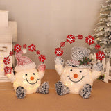 Lighted Christmas Snowman Decorations for Home Theme Park Indoor and Outdoor 40cmx30cmx48cm