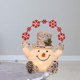 Lighted Christmas Snowman Decorations for Home Theme Park Indoor and Outdoor 48cmx38cmx58cm