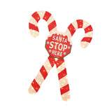 Christmas Lighted Candy Cane Decorations for Indoor and Outdoor Pathway Yard