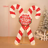 Christmas Lighted Candy Cane Decorations for Indoor and Outdoor Pathway Yard