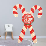 Christmas Lighted Candy Cane Decorations for Indoor and Outdoor Pathway Yard