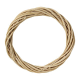 DIY Rattan Wreath Garland 6 inch Hanging Ornament for Wall Wedding Halloween Wooden