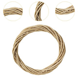 DIY Rattan Wreath Garland 6 inch Hanging Ornament for Wall Wedding Halloween Wooden