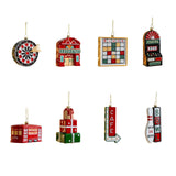 Xmas Pendant Christmas Ornament Charm Cars Christmas Tree Hanging Decoration Round Disc 10x9cm