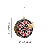 Xmas Pendant Christmas Ornament Charm Cars Christmas Tree Hanging Decoration Round Disc 10x9cm