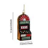 Xmas Pendant Christmas Ornament Charm Cars Christmas Tree Hanging Decoration CASINO 5.5x11.3cm