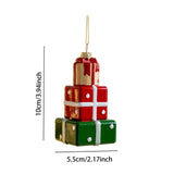 Xmas Pendant Christmas Ornament Charm Cars Christmas Tree Hanging Decoration Gift Box 5.5x10cmC