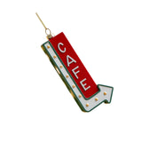 Xmas Pendant Christmas Ornament Charm Cars Christmas Tree Hanging Decoration Cafe 6.3x14cm