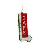 Xmas Pendant Christmas Ornament Charm Cars Christmas Tree Hanging Decoration Cafe 6.3x14cm