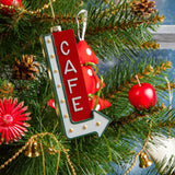 Xmas Pendant Christmas Ornament Charm Cars Christmas Tree Hanging Decoration Cafe 6.3x14cm