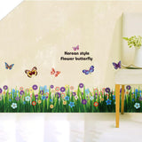 Butterfly Flower Wall Sticker Decal Art Mural Living Room Door PVC Wallpaper