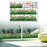 Butterfly Flower Wall Sticker Decal Art Mural Living Room Door PVC Wallpaper