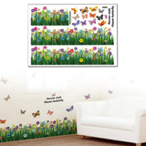 Butterfly Flower Wall Sticker Decal Art Mural Living Room Door PVC Wallpaper