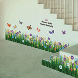 Butterfly Flower Wall Sticker Decal Art Mural Living Room Door PVC Wallpaper