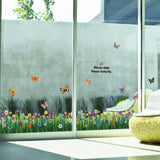 Butterfly Flower Wall Sticker Decal Art Mural Living Room Door PVC Wallpaper