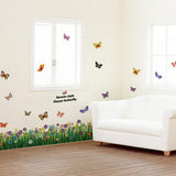 Butterfly Flower Wall Sticker Decal Art Mural Living Room Door PVC Wallpaper