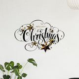 Christmas Wall Sticker PVC Wall Art Murals for Bedroom Classroom Dining Room