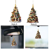 Generic Car Rear View Mirror Pendant Xmas Hanging Ornament for Car Truck SUV Dog