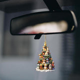 Generic Car Rear View Mirror Pendant Xmas Hanging Ornament for Car Truck SUV Dog