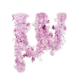 Christmas Tinsel Garland Strip New Year Railing Fireplace DIY Stair Ornament Pink