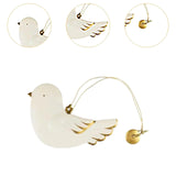 Dove Christmas Ornament Xmas Nursery Doors Christmas Tree Hanging Decoration White