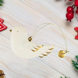 Dove Christmas Ornament Xmas Nursery Doors Christmas Tree Hanging Decoration White