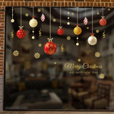 Christmas Window Cling Sticker Ornament Art Mural for Office Porch Apartment