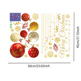 Christmas Window Cling Sticker Ornament Art Mural for Office Porch Apartment