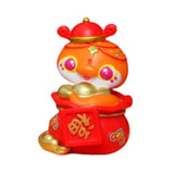 Chinese New Year Snake Figurine Spring Festival Statue for Living Room Shelf Style B