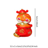 Chinese New Year Snake Figurine Spring Festival Statue for Living Room Shelf Style B