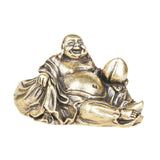 Maitreya Buddha Statue Home Decoration Brass Figurine for Shelf Bedroom Home