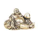 Maitreya Buddha Statue Home Decoration Brass Figurine for Shelf Bedroom Home