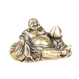 Maitreya Buddha Statue Home Decoration Brass Figurine for Shelf Bedroom Home