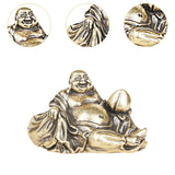 Maitreya Buddha Statue Home Decoration Brass Figurine for Shelf Bedroom Home