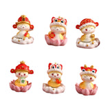 6x Chinese New Year Snake Figurines Gift Random for Bedroom Bookshelf Office