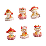 6x Chinese New Year Snake Figurines Gift Random for Bedroom Bookshelf Office